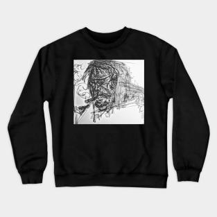 Samurai Frankenstein black and white Crewneck Sweatshirt